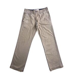 American Eagle Outfitters Pants Mens 32x31 Khaki Beige Flat Front Chino Y2K Prep